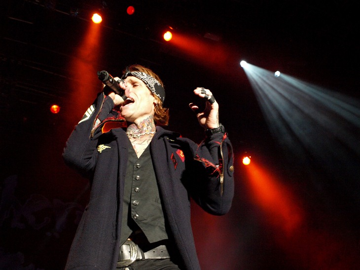 Josh Todd of Buckcherry performing live at Soaring Eagle Casino and Resort in Mount Pleasant, Michigan.