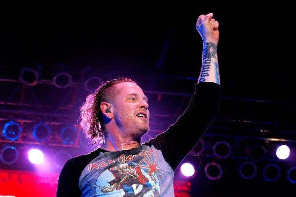 Corey Taylor stands tall during a show in Grand Rapids, Michigan.
