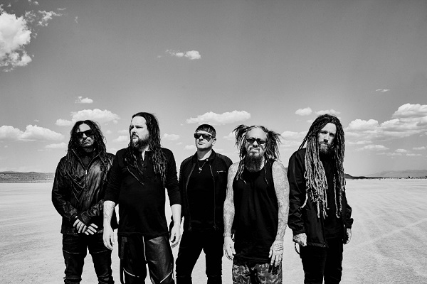 Press image of the nu-metal band Korn.