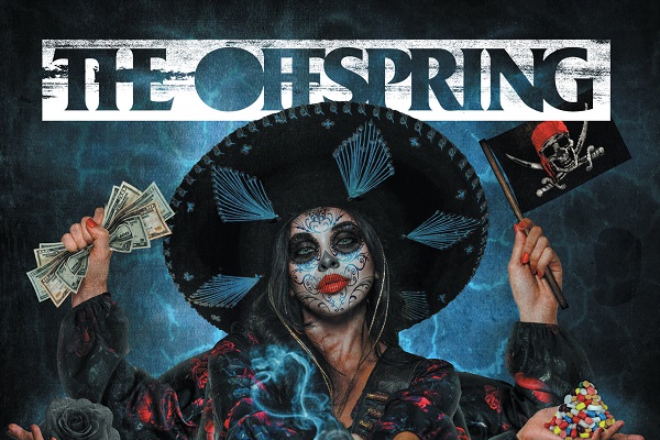 The Offspring, "Let the Bad Times Roll" album cover, in a vibrant blue shade.