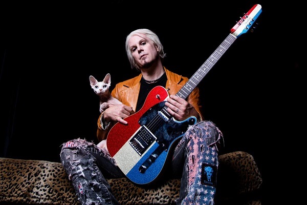 John 5 of Rob Zombie's band poses for a press photo.