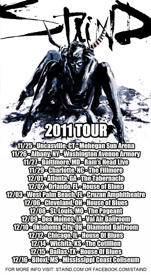 Staind Announce 15Date Winter U.S. Tour Audio Ink Radio Audio Ink Radio