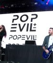 Pop Evil performing at DTE Energy Music Theatre.
