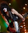KISS performing live at DTE Energy Music Theatre in Clarkston, Michigan.