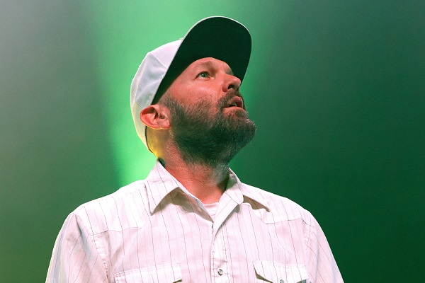 Fred Durst of Limp Bizkit performing live.