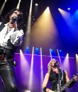 Alice Cooper and Nita Strauss performing live at DTE Energy Music Theatre near Detroit.