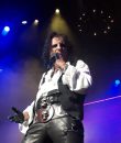 Alice Cooper performing live at DTE Energy Music Theatre in Clarkston, Michigan.
