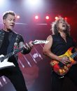 Metallica performing in Detroit, Michigan.