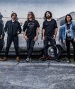 Candlebox press photo with the band standing in front of a silver background.