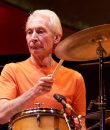 Charlie Watts of the Rolling Stones performing live.