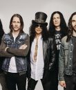 Portrait photograph of Slash featuring Myles Kennedy and the Conspirators.