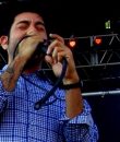 Photo of Deftones' Chino Moreno performing live.