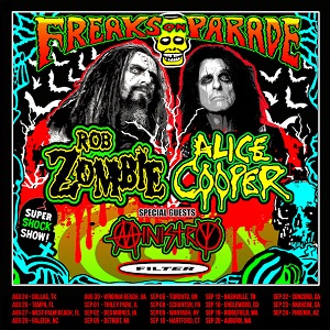 Rob Zombie and Alice Cooper tour poster
