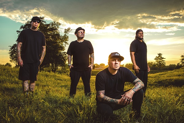 P.O.D. band photo in the sunset