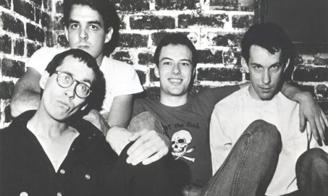 Black and white image of the hardcore punk band Dead Kennedys.