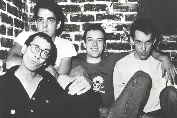 Black and white image of the hardcore punk band Dead Kennedys.