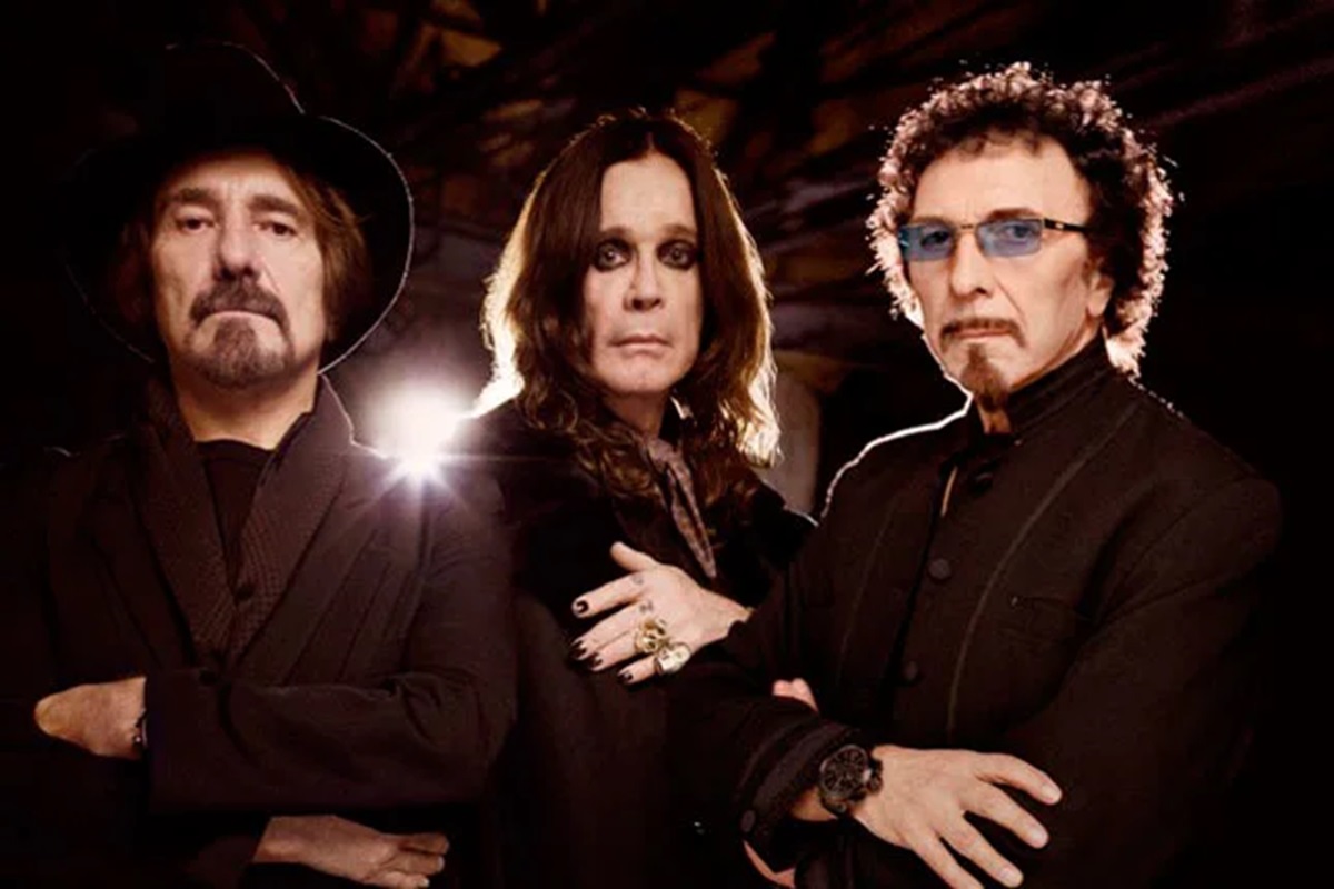 Promo image of the band Black Sabbath with a black background