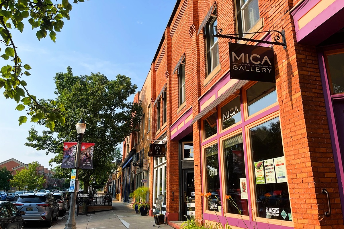 Downtown street of Old Town, Lansing. JazzFest Michigan returns to the bustling streets of Old Town, Lansing, this week, to celebrate its 30th anniversary.