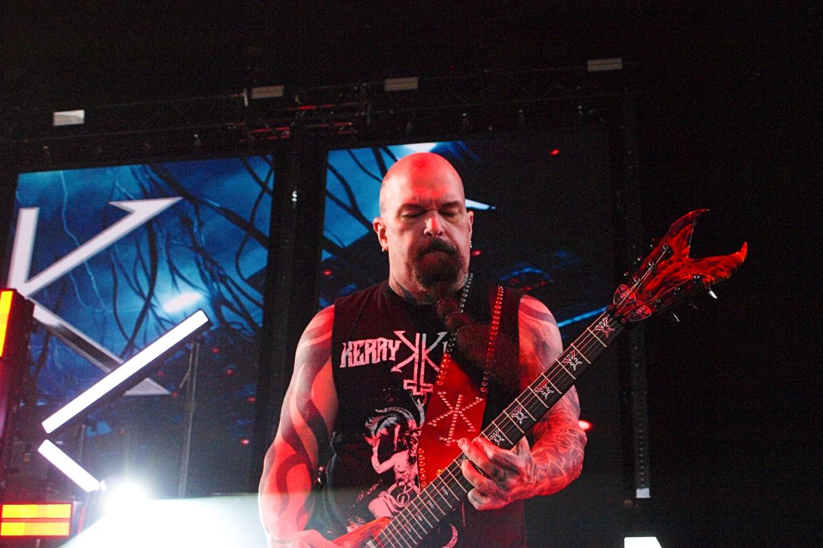 Kerry King on the Ashes of Leviathan tour in Sterling Heights, Michigan, near Detroit.