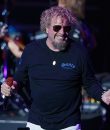 Sammy Hagar performing live.