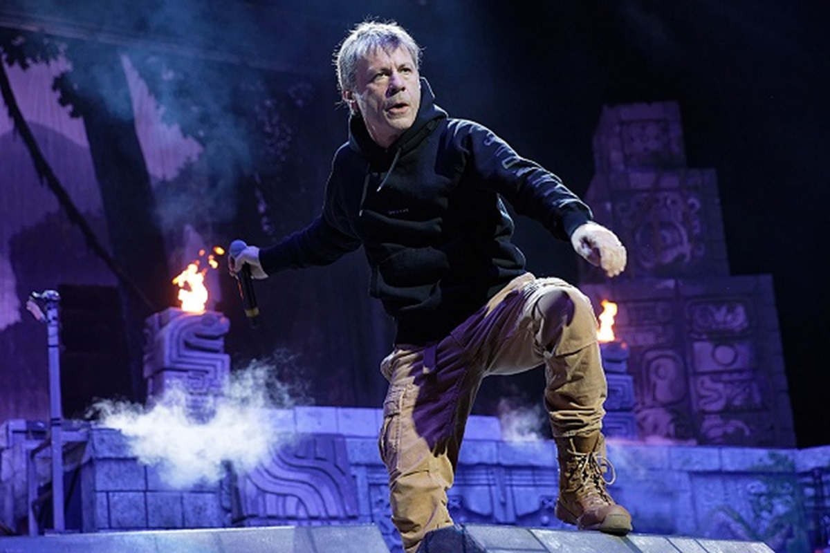 Bruce Dickinson of metal band Iron Maiden