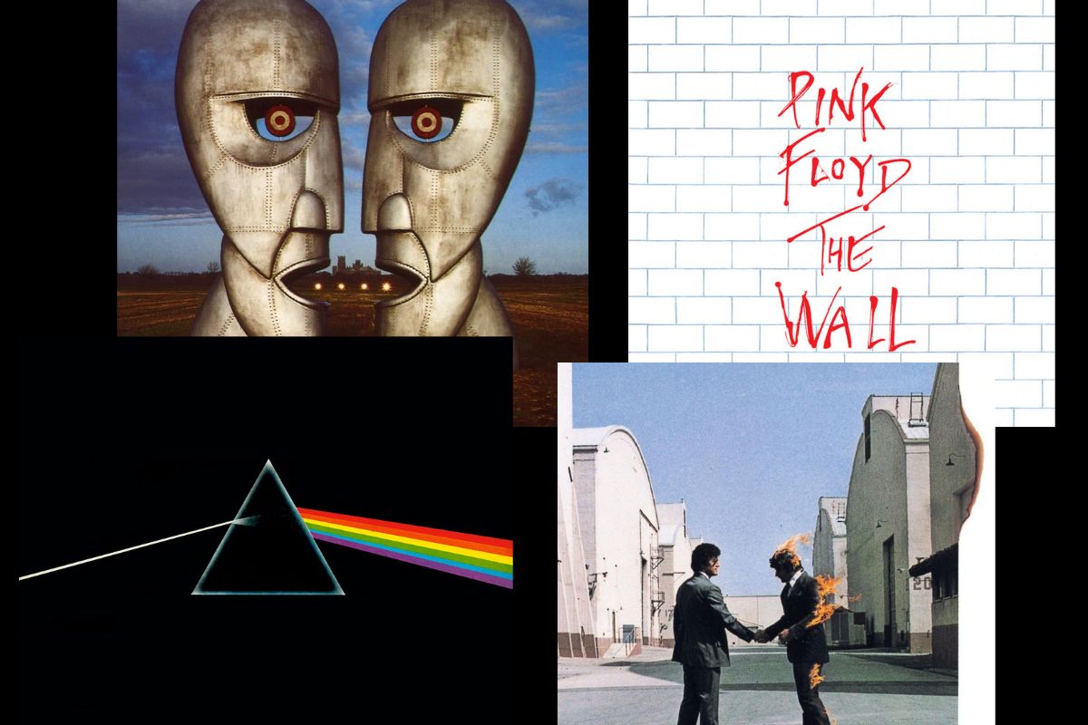 Pink Floyd album covers.