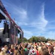 Outside summer music festival.
