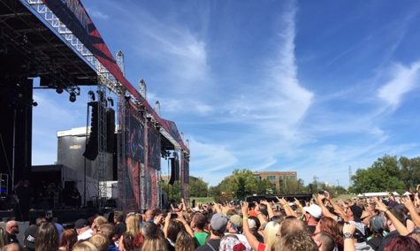 Outside summer music festival.