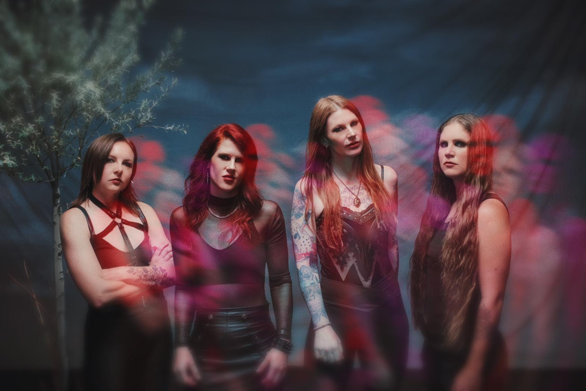 Heavy metal band Kittie.