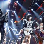 Rock band Kiss performing in Detroit.